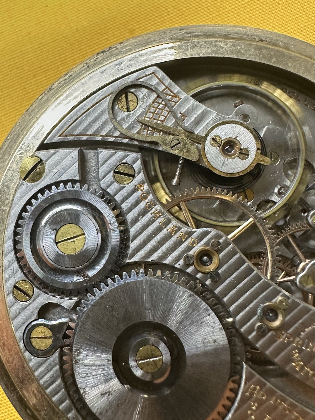 Illinois Grade 706 Model 9 16s 19j Double Roller 1921 Picket Watch RUNS