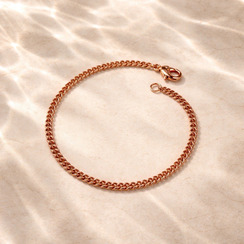 Solid Copper Anklet CA634G – 1/16 of an inch wide – Available in 8 to 11 inches