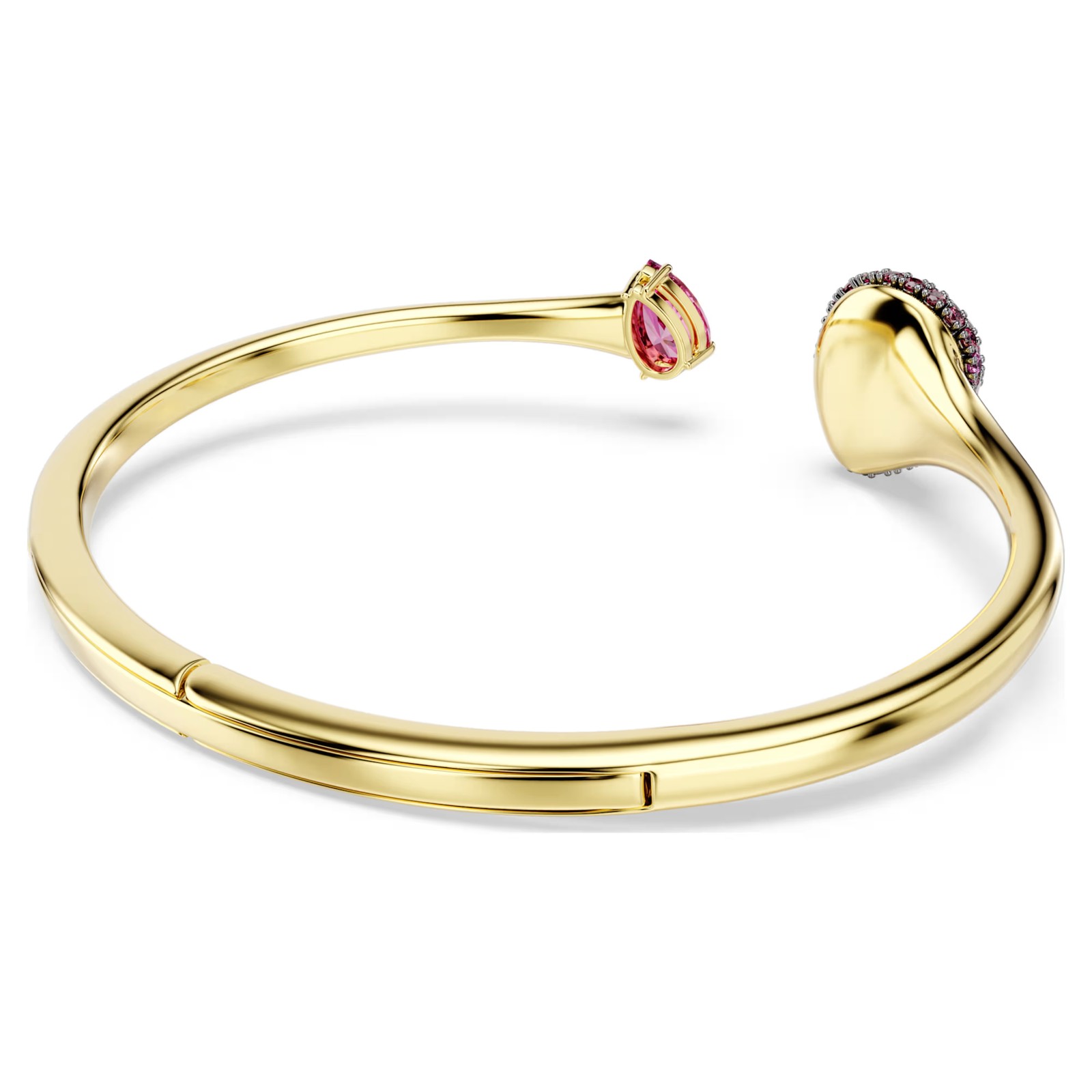 Swarovski Zirconia Sublima Bangle, Pear Cut, Red, 18K Gold Plated 5752895 Size M