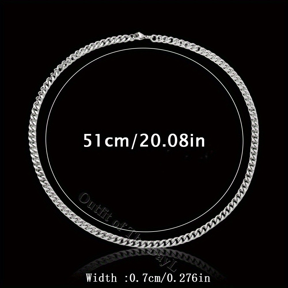 Hip Hop Stainless Steel Chain Men Necklace Perfect Gift with TO MY LOVE Card