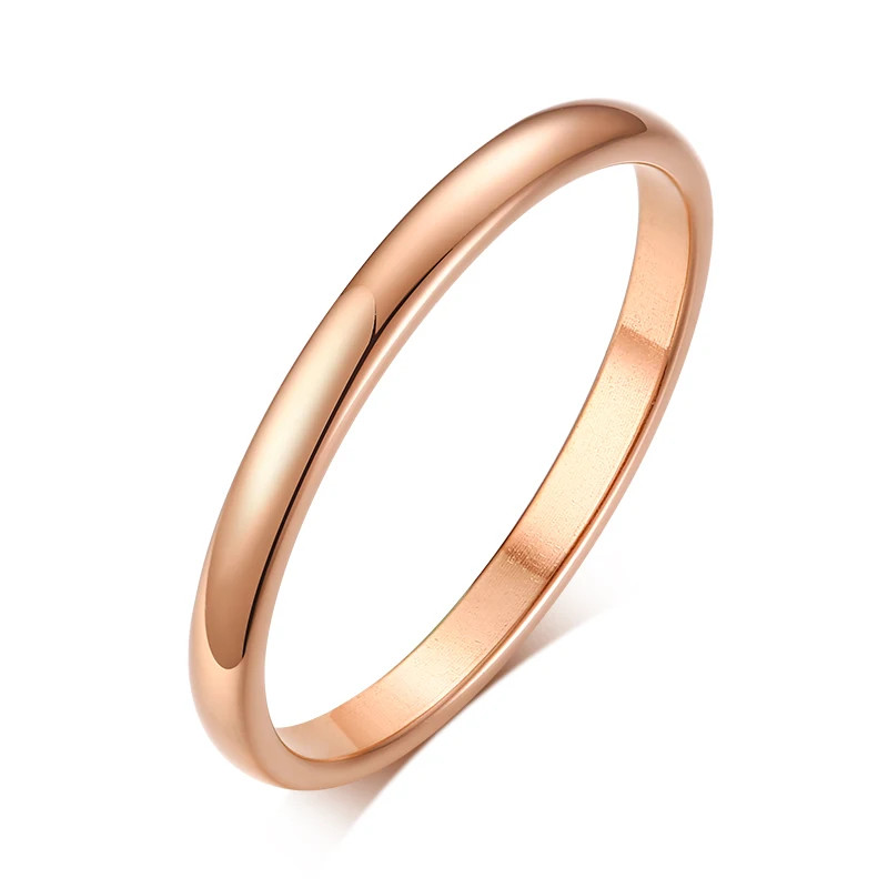Twisted Rope Slim Ring Stainless Steel Minimalist Wedding Band Women Jewelry