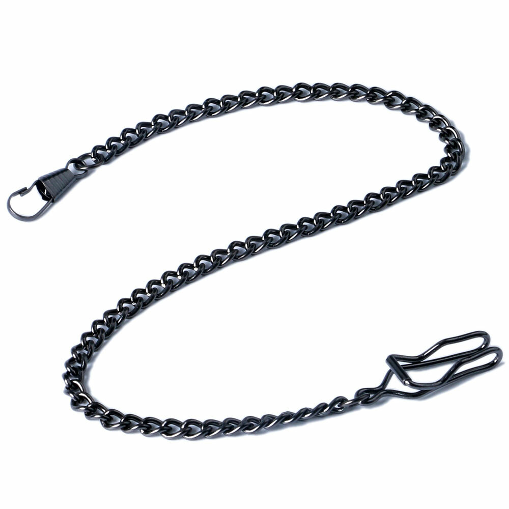 1pcs 38cm Chain Vintage Pocket Watch FOB Pendant Chain Bronze/Silver/Gold/Black