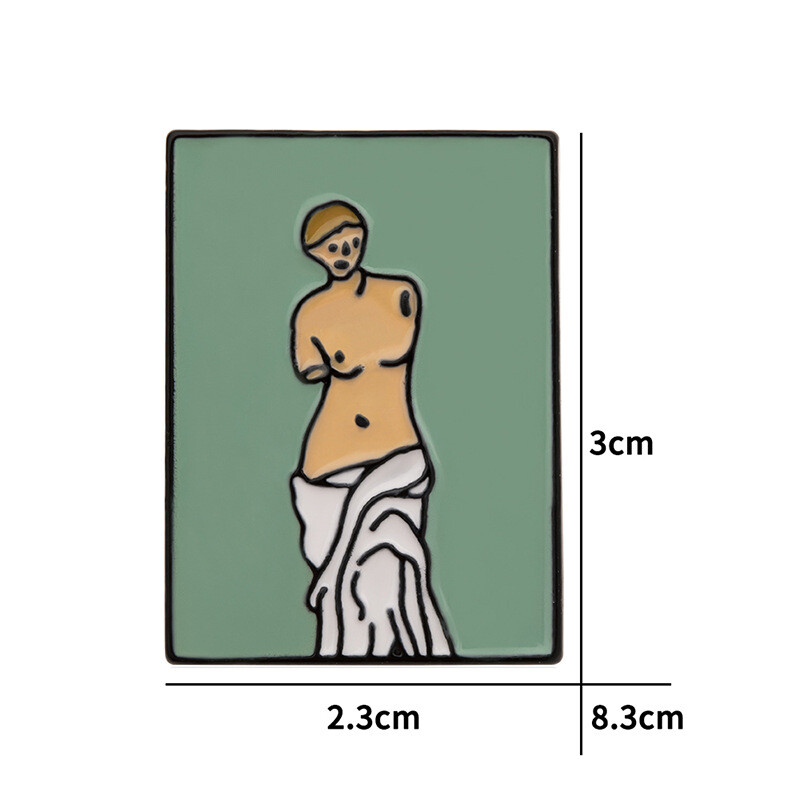 Le Rêve, Venus de Milo, Vincent van Gogh, Mona Lisa, Girl w/ Earring Enamel Pins