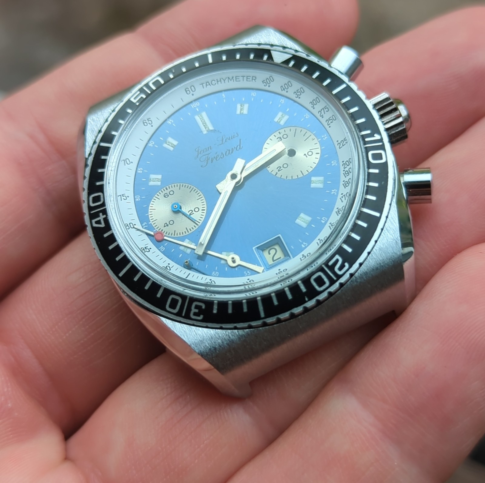 Valjoux 7734 Chronograph Diver Watch Project, Partial Movement NOS (BS28)