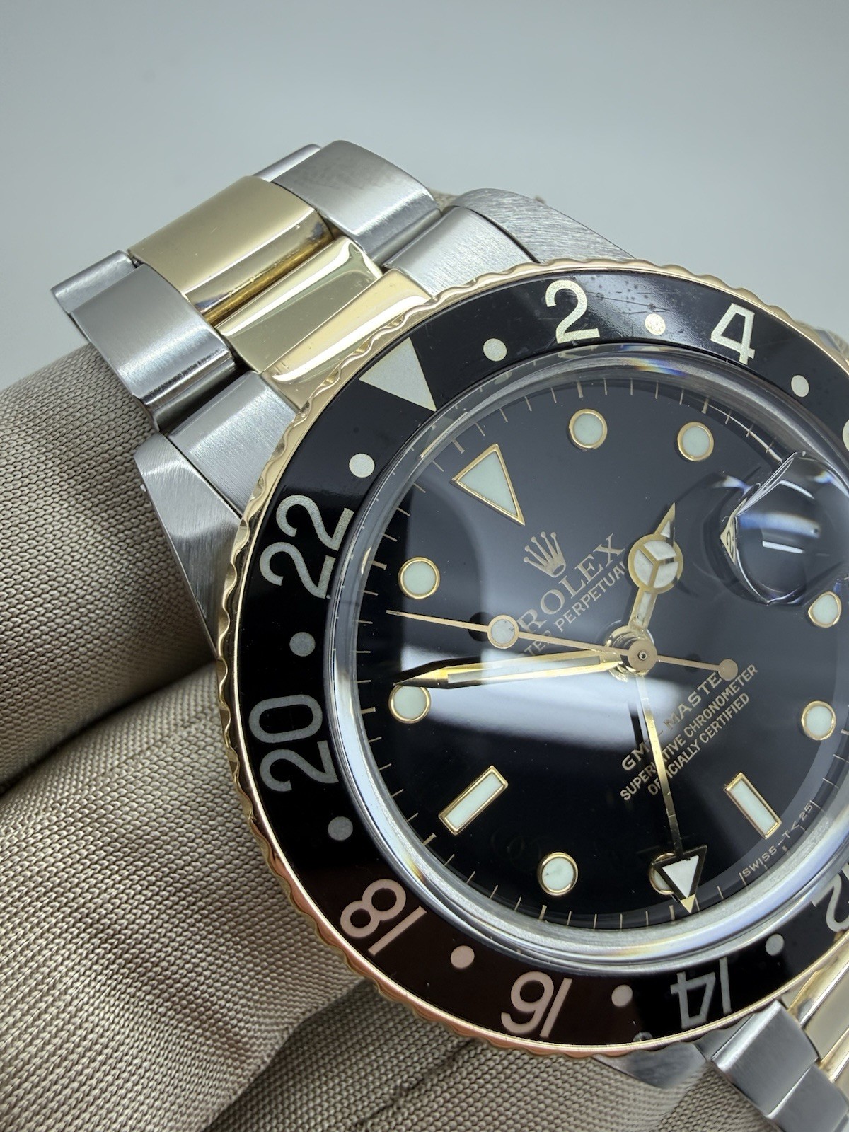 1986 Rolex GMT Master Steel Gold Oyster Black Dial Auto 40mm 16753 *2026 RSC*