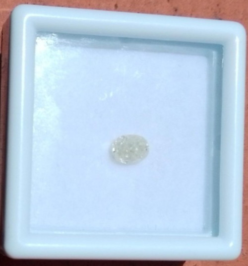 0.44ct NATURAL DIAMOND, Oval Brilliant, Fancy Yellow, Valuation Certificate