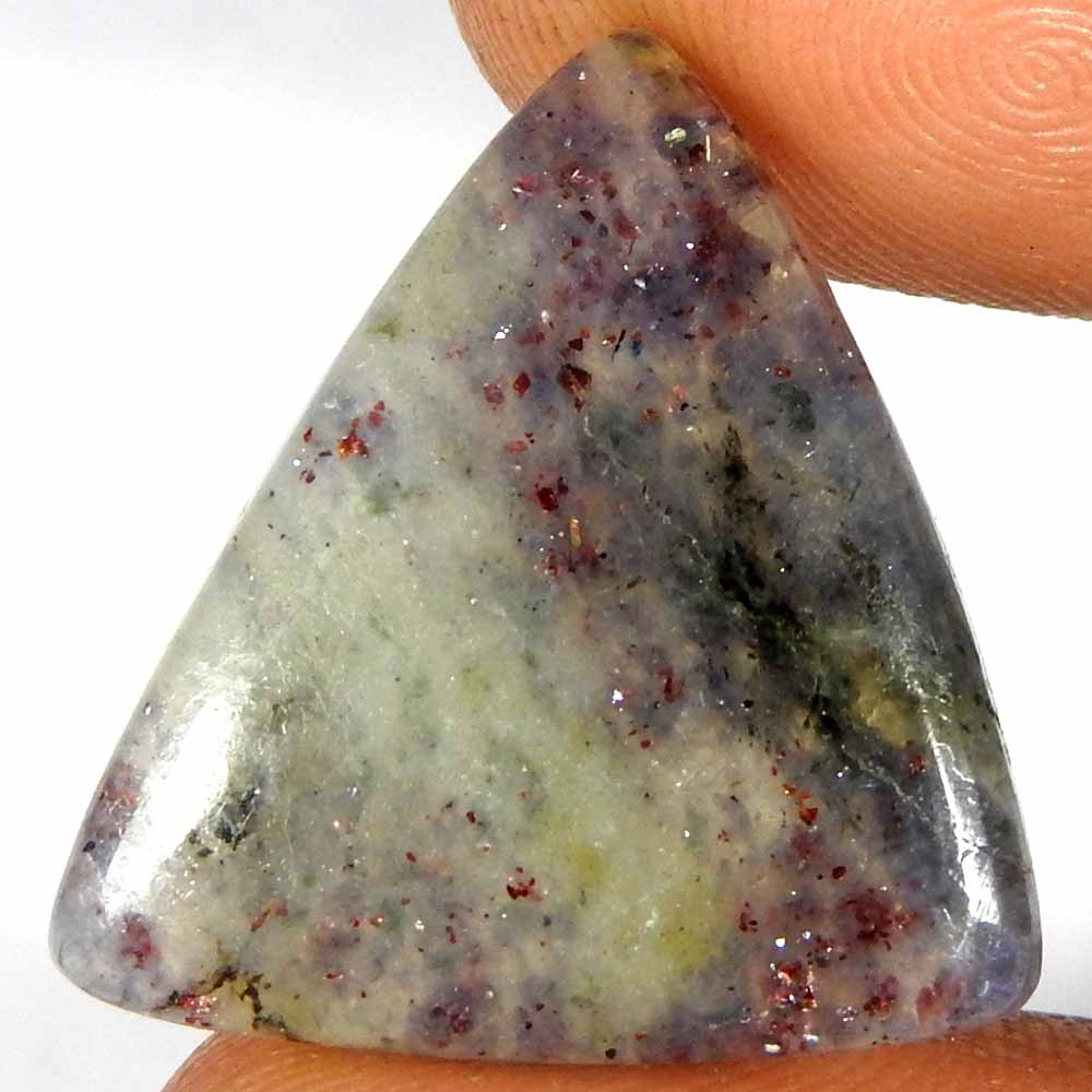 17.95Cts100%Natural Red Blue Iolite Sunstone Fancy Cabochon Loose Gemstone