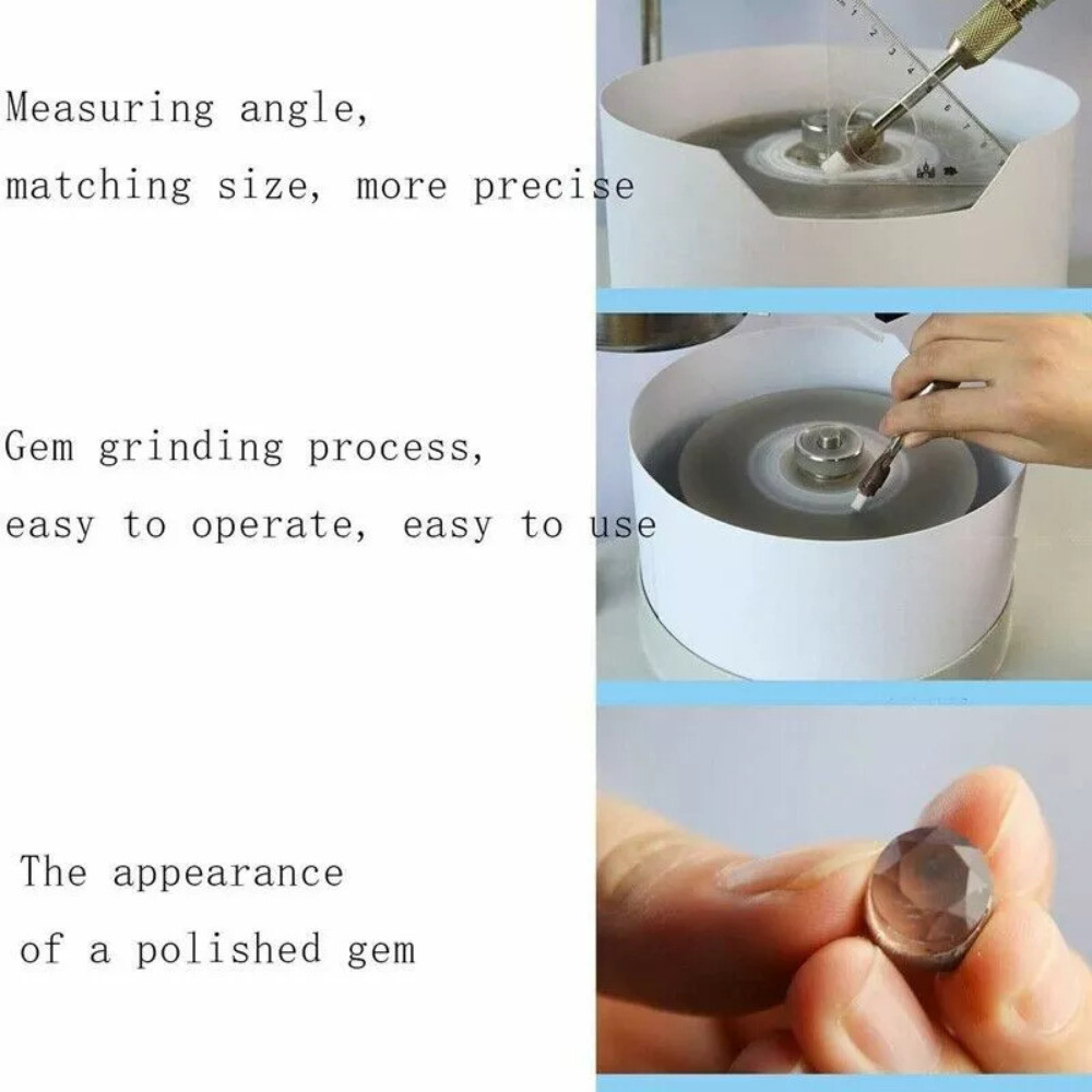 110V-240V Gem Faceting Machine Jewelry Jade Polisher Angle Engraving Machine New