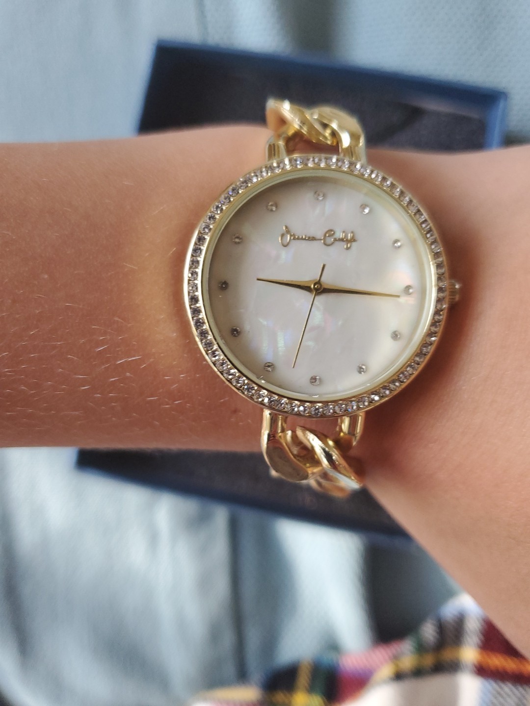 Jessica Carlyle Women Gold-Tone Bracelet Analog Watch,
