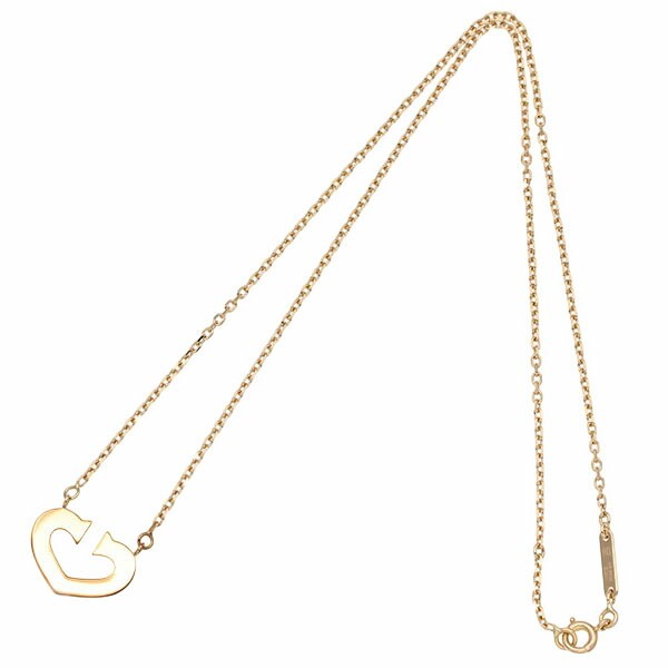 Cartier Cartier C Heart Necklace 40.5cm 18K YG 6.6g