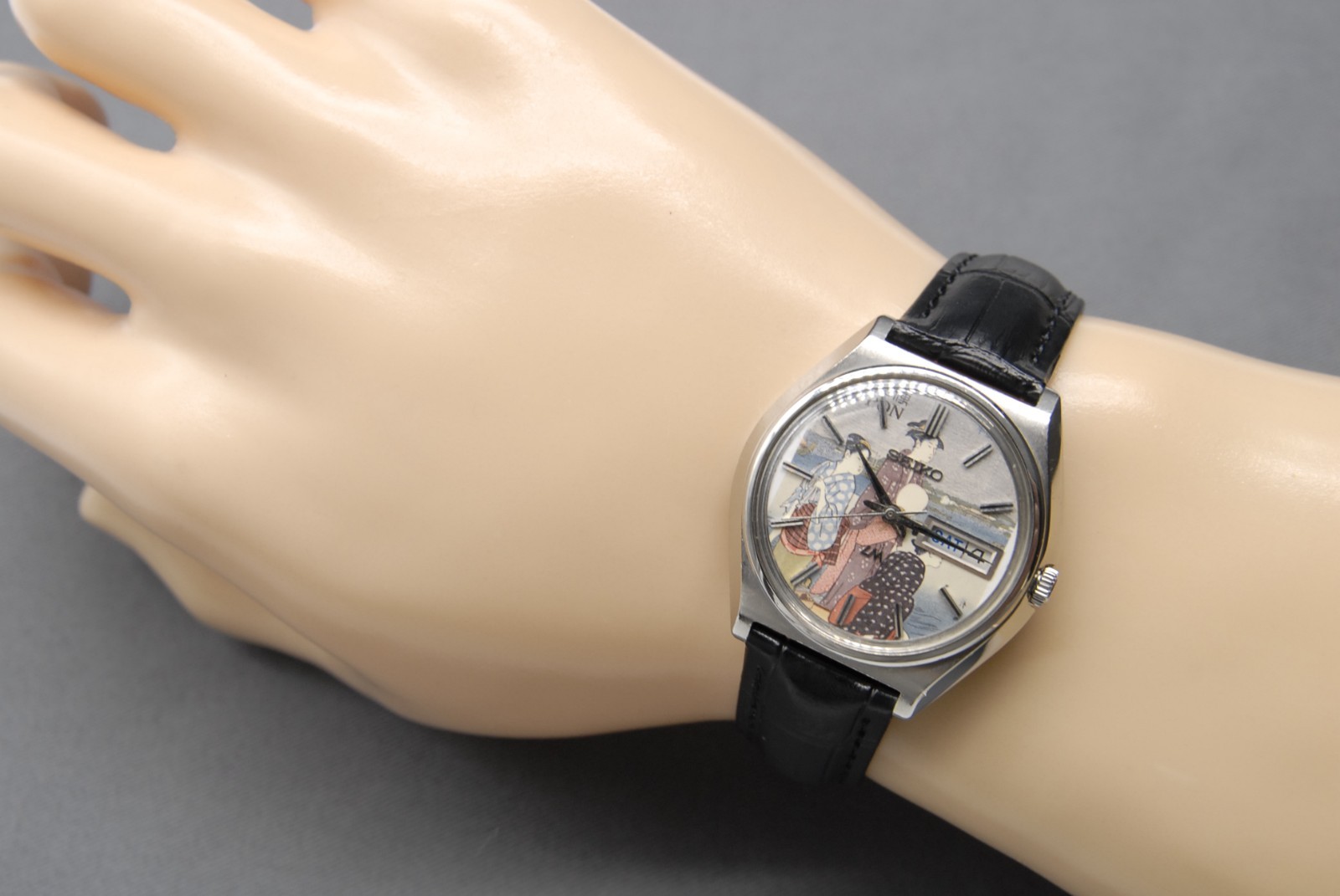CLA’d [N MINT ] Vintage SEIKO Lord Matic 5606-7010 LM 37mm UKIYOE AT Men’s Watch