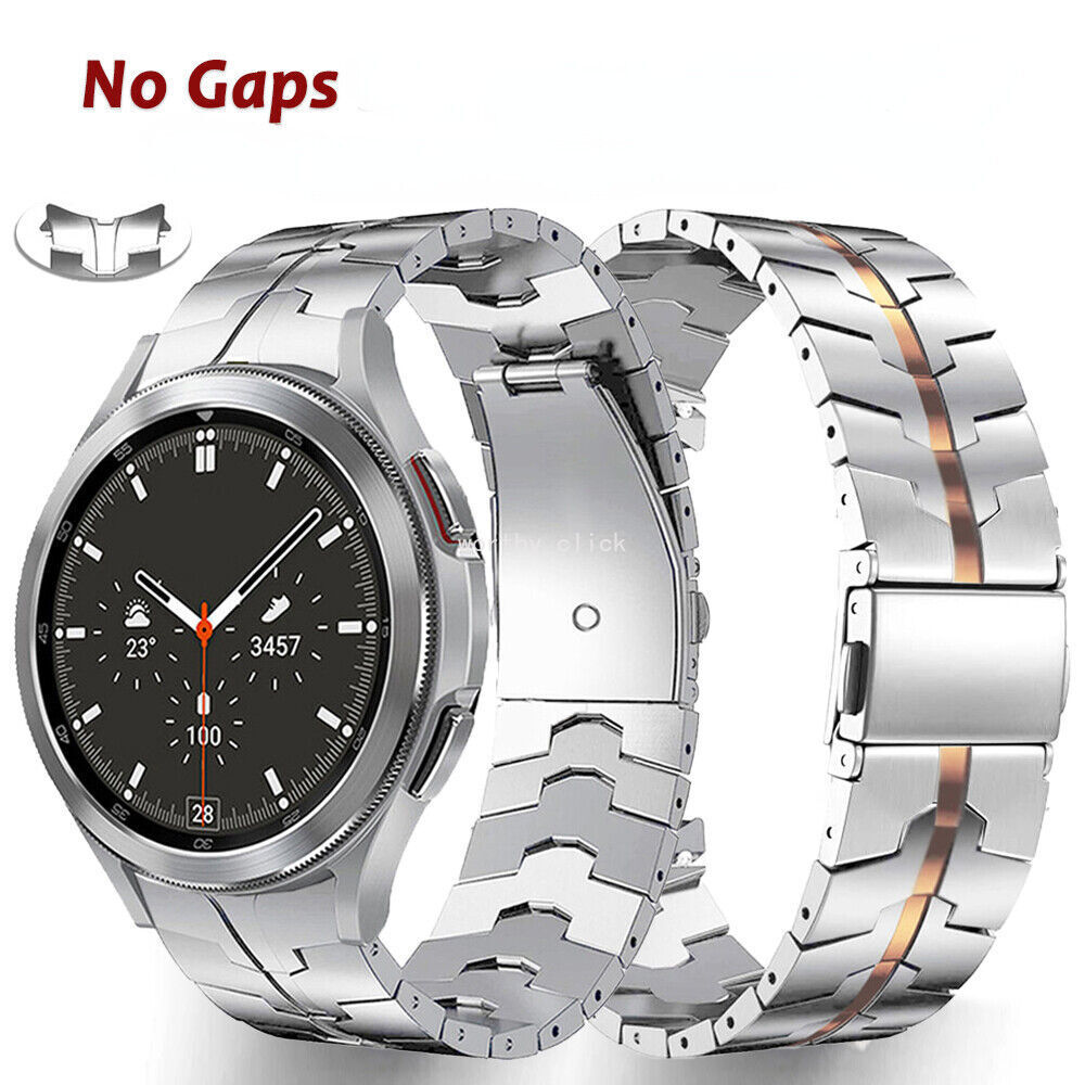 For Galaxy Watch 6 5 4 44/40 Classic 43/47m 5 pro 45mm Titanium Metal Band Strap
