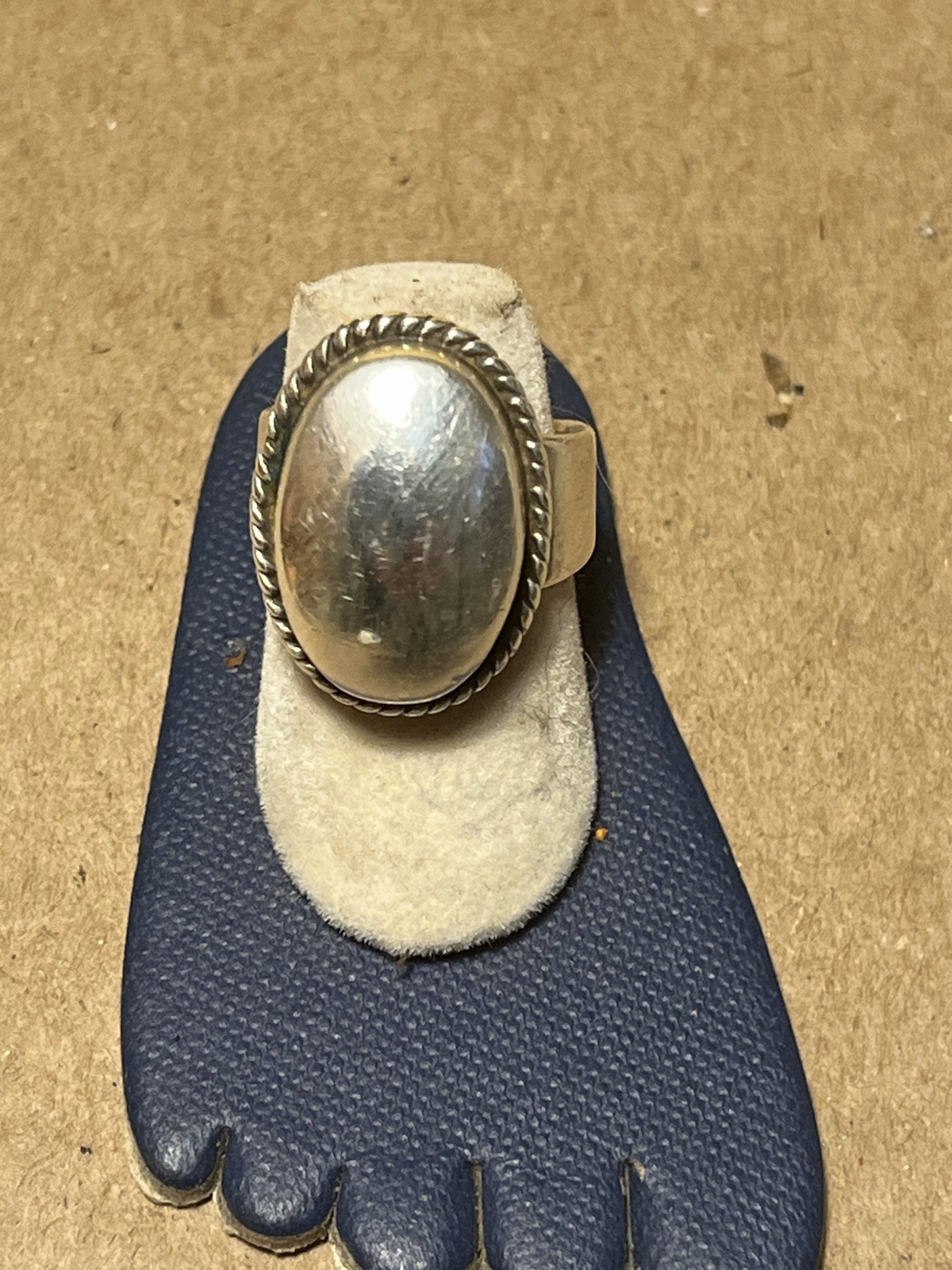Vintage Mexico Statement Ring 925 Sterling Silver 8.8 Grams.