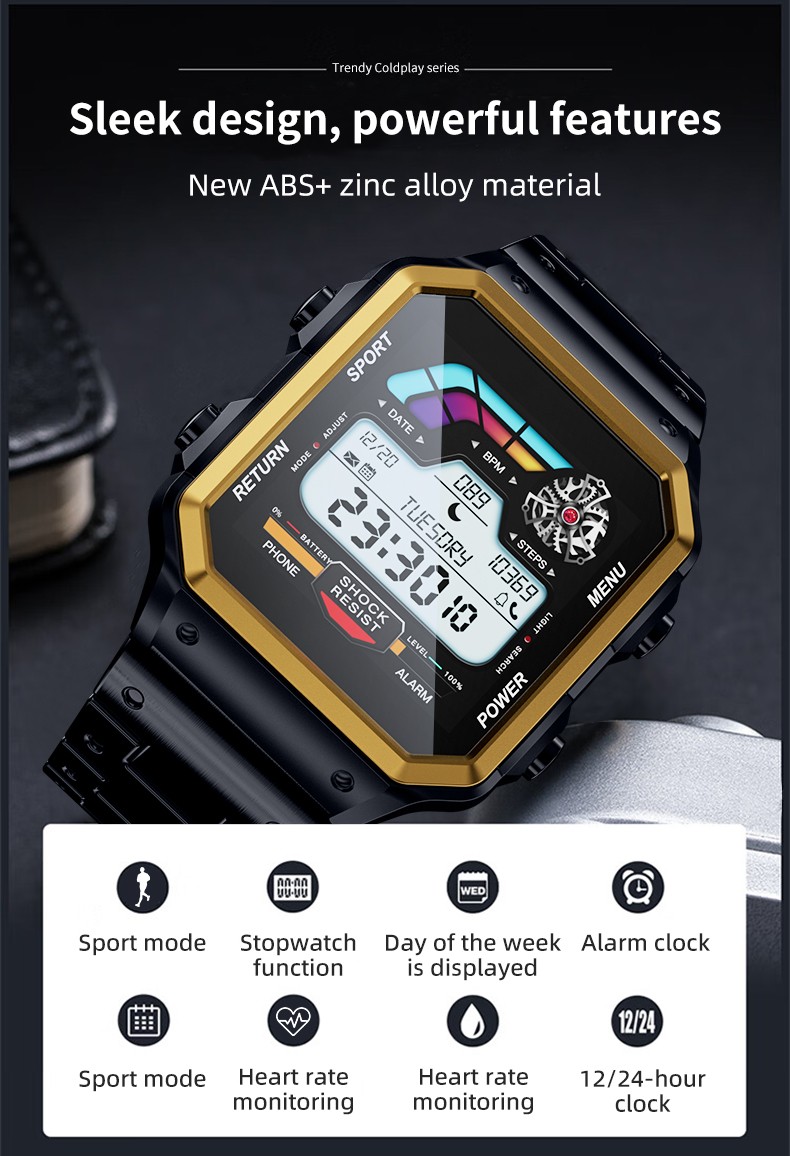Fashion Sports Smart Watch Bluetooth 5.2 Smartwatch Custom Dial Face Stylish New