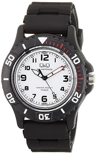 Citizen Q&Q E02A-002VK Solar Watch Black Dial 100M Water Resistant Men’s Japan