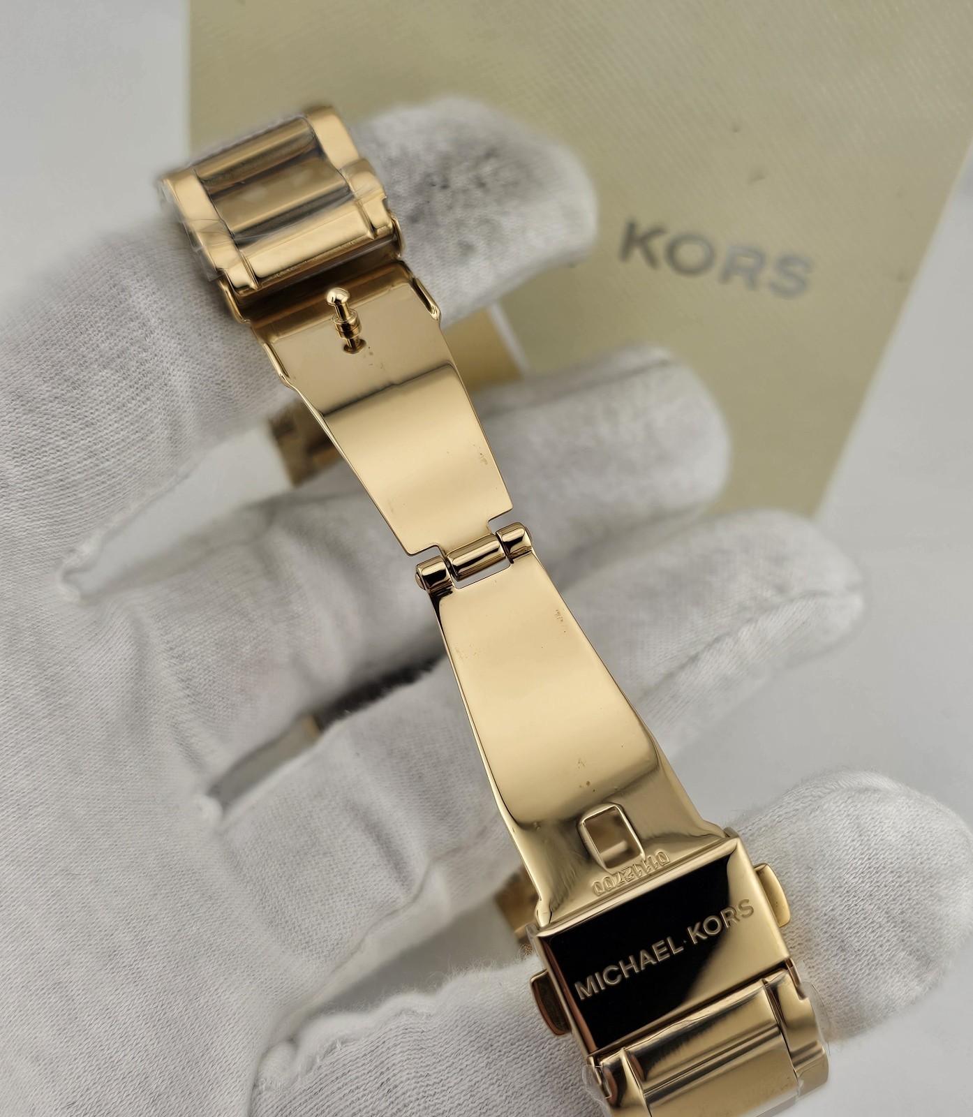 MICHAEL KORS WOMENS WATCH YELLOW GOLD TONE STRAP & GOLD DIAL MK5354 GENUINE UK