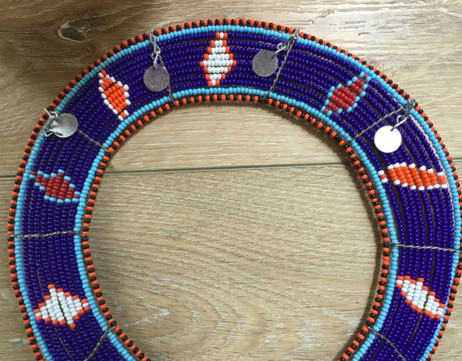 MASAII MULTICOLOR BEADED COLLAR from KENYA