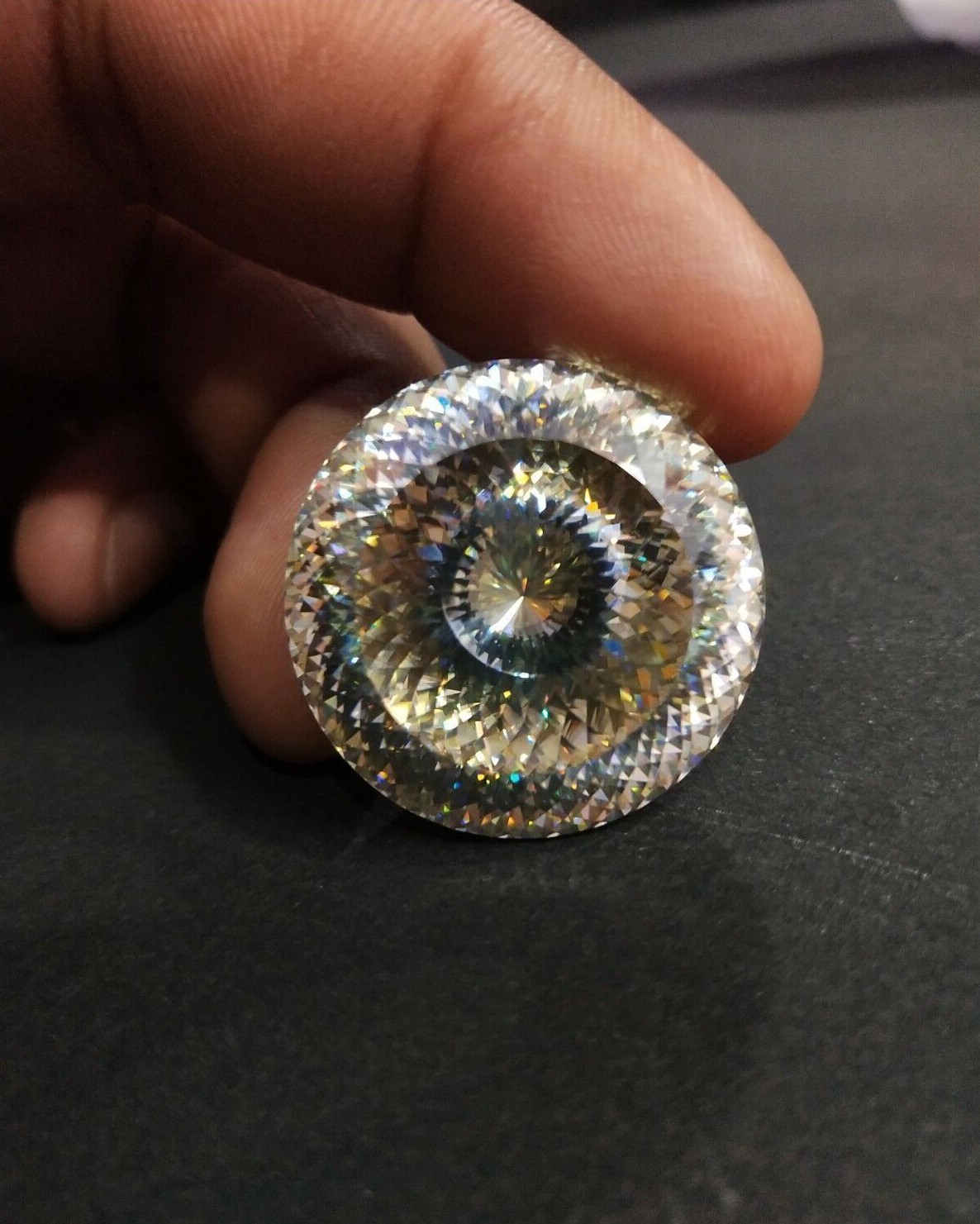 1.0 Ct to 5.0 Ct Yellow Portuguese Cut Loose Moissanite VVS Grade Excellent Cut