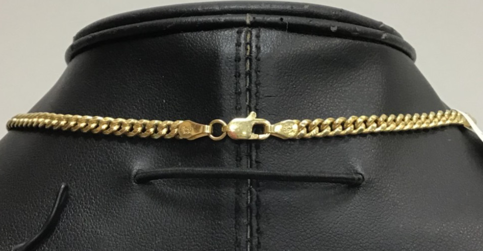 (MA3) JLA 10k Yellow Gold 9.1 Grams 3.7mm Cuban Link Chain Necklace 24″