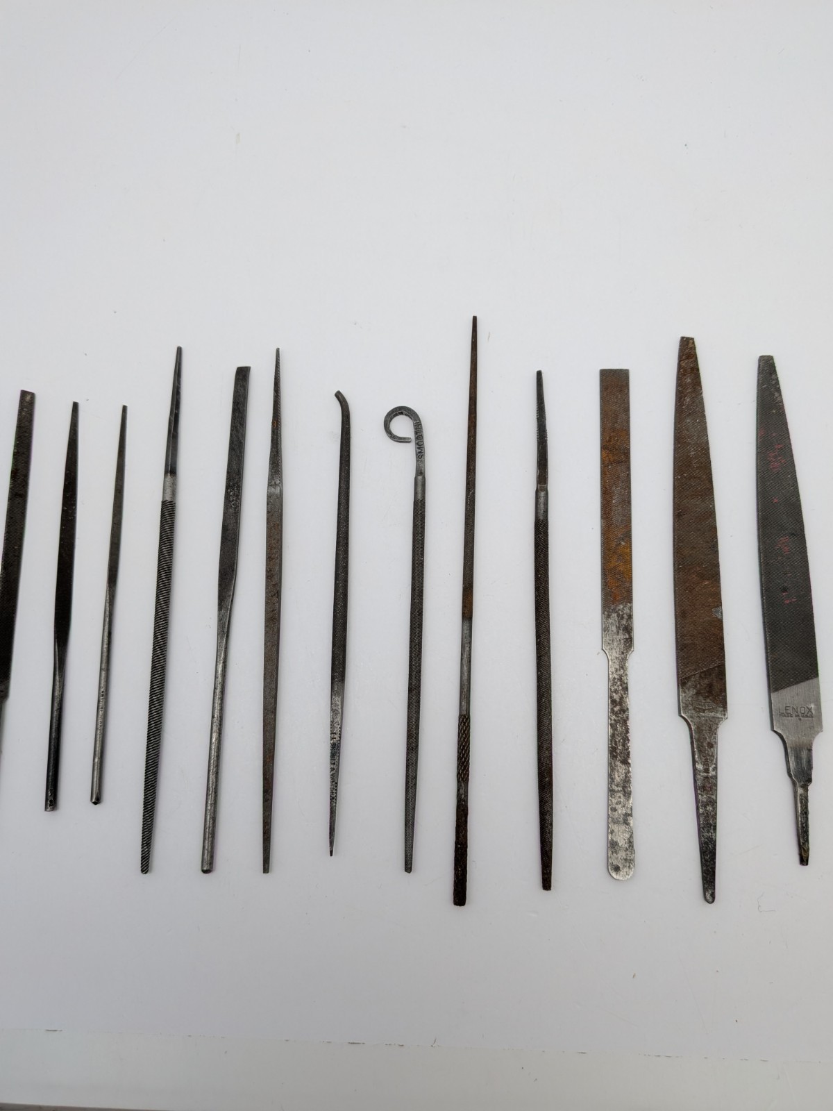 LOT OF 15: Vintage Jewelry Jeweler Watchmaker METAL FILES Swiss USA Mixed