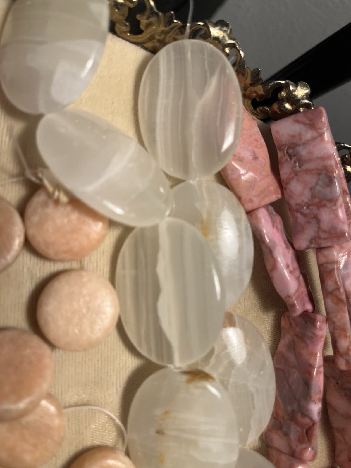VTG To Modern Semi-Precious Gemstone Chunky Destash Lot For Jewelry/Craft Makers