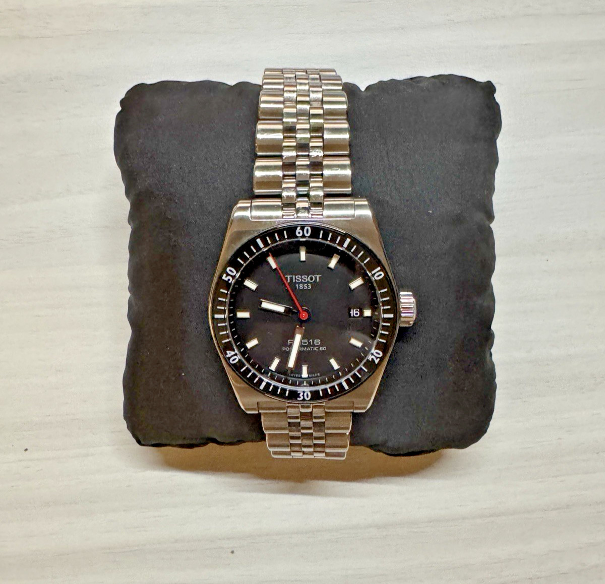 GREAT Tissot PR516 Powermatic 80 Automatic Black Dial Men’s Watch