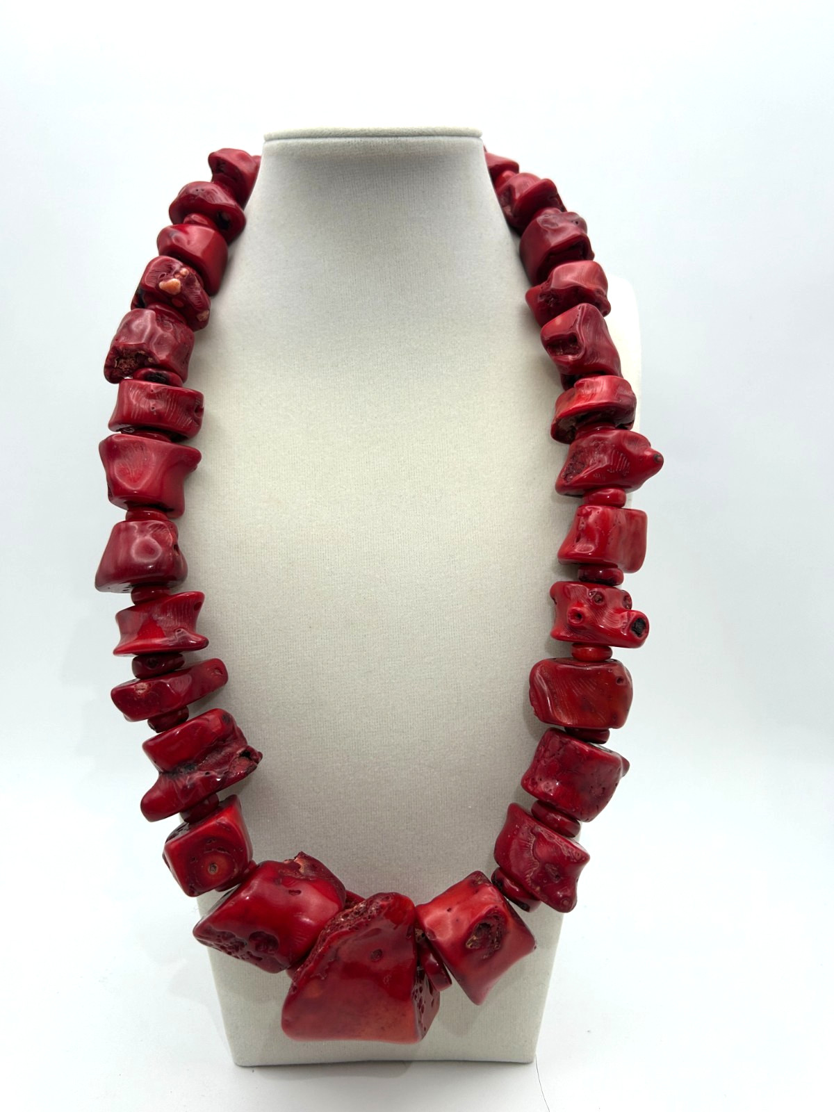 Raw branch coral necklace 15.8 ounces.