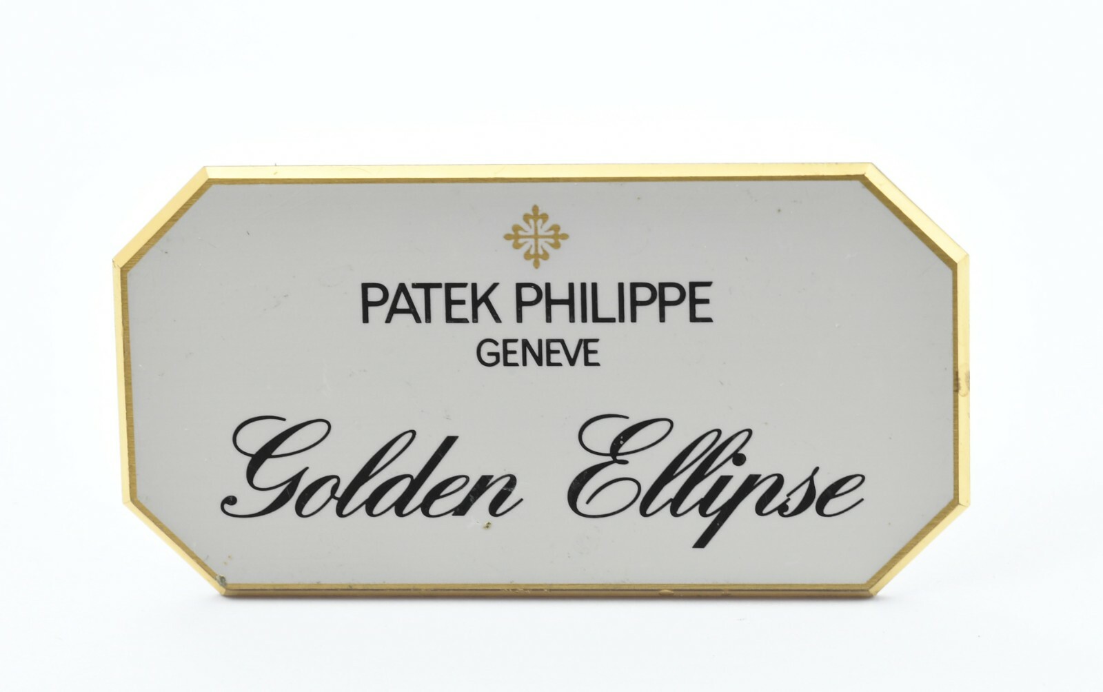 Patek Philippe Golden Ellipse Watch Display Plate / Stand 3.7cm x 7.2cm