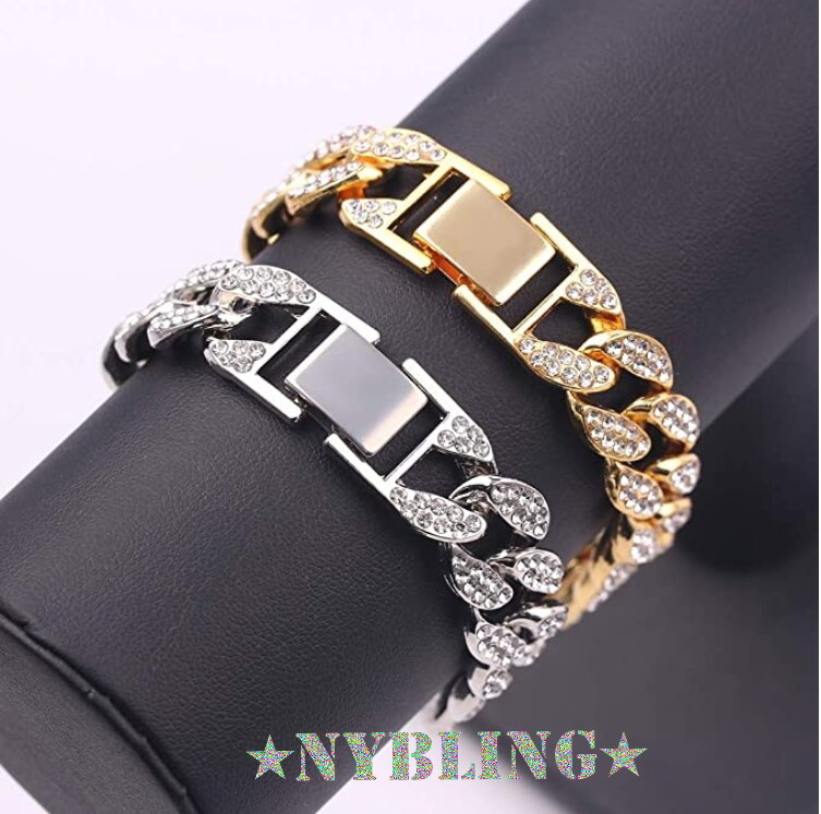 16MM ICED Miami Cuban Choker Chain Necklace or Bracelet Mens Plated CZ Jewelry