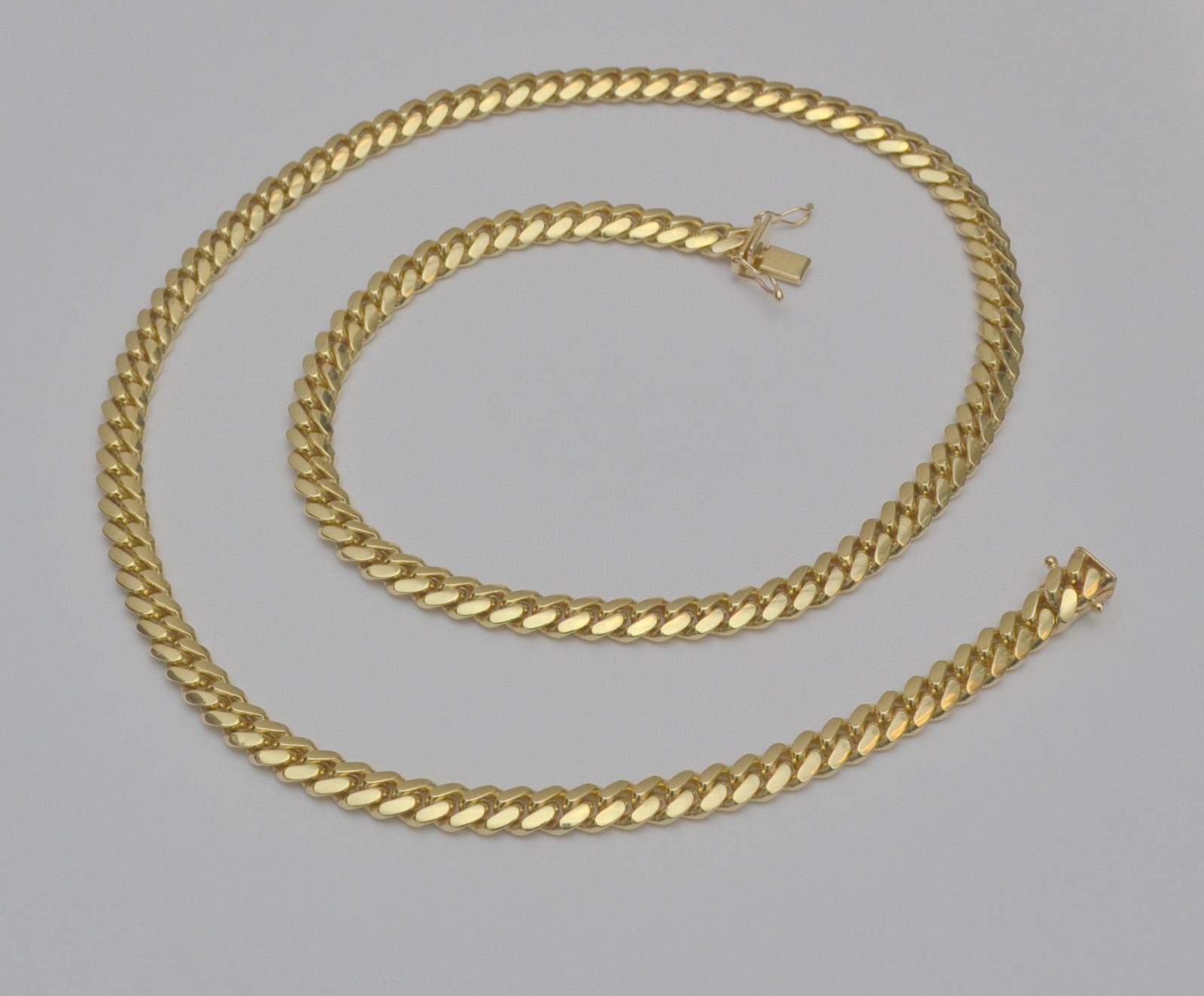 10K Yellow Gold Miami Cuban Link Chain 6.9mm 24in 81.0g C3
