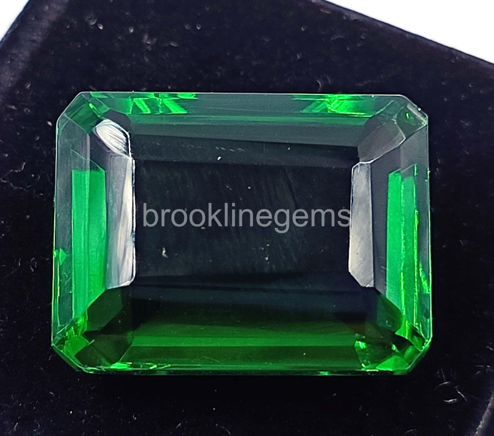 Natural Green Emerald 26.75 Ct Emerald Cut EGL Zambia Loose Gemstone 5ART