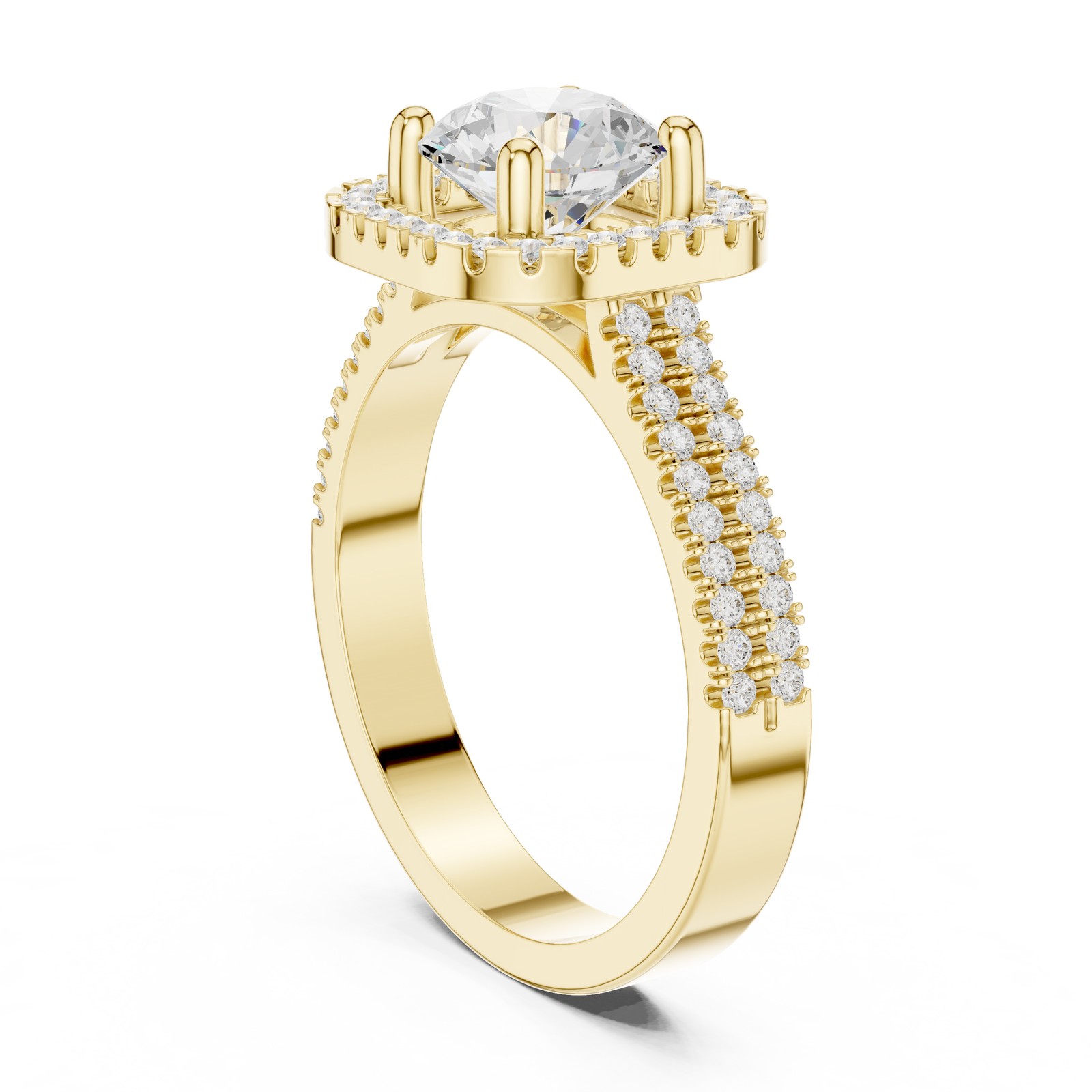 Certified 1.2Ct VVS1 Natural Diamond Ring Romantic Wedding Jewellery 925 Silver