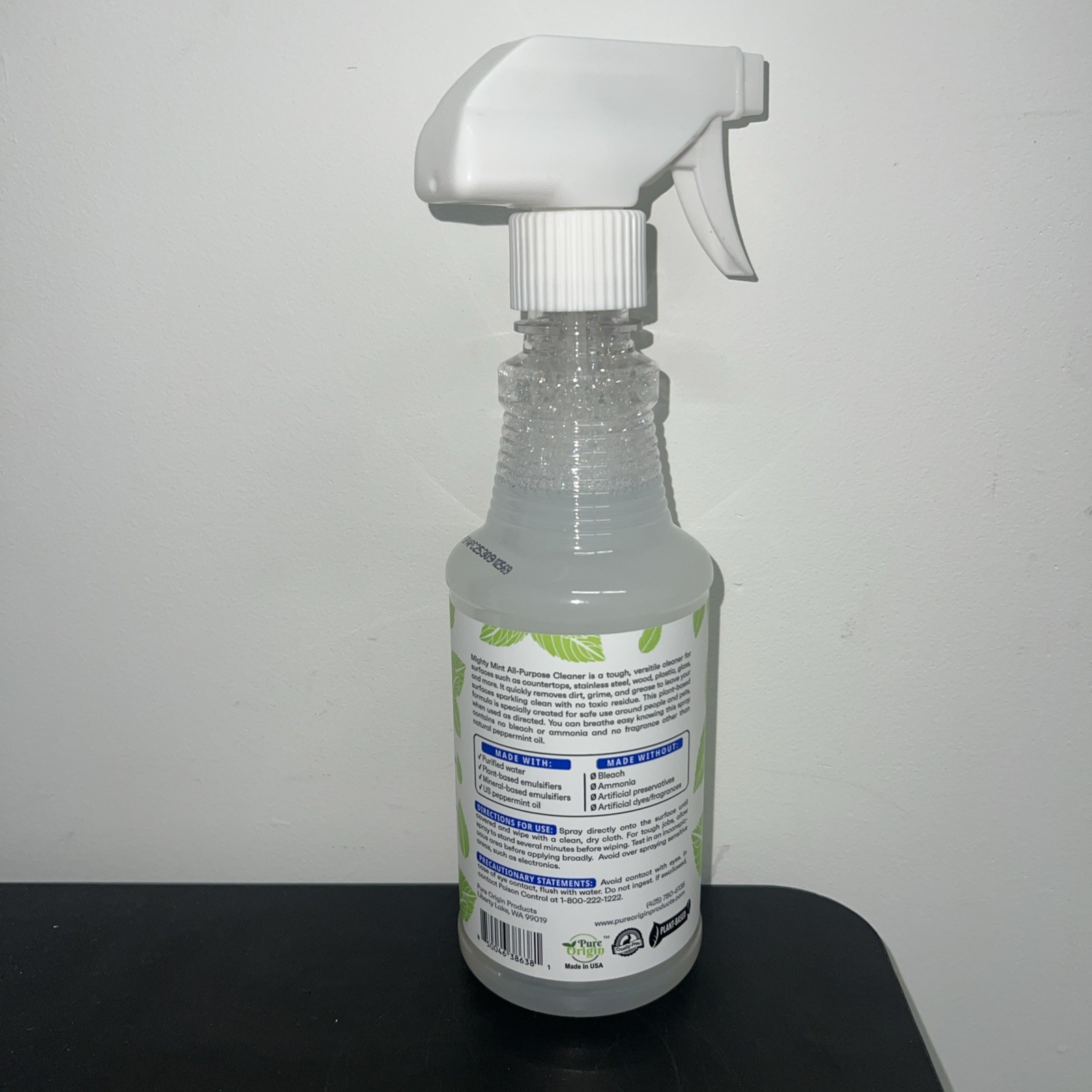 Mighty Mint All-Purpose Cleaner Spray – 16 Fl Oz (Pack of 1), Clear
