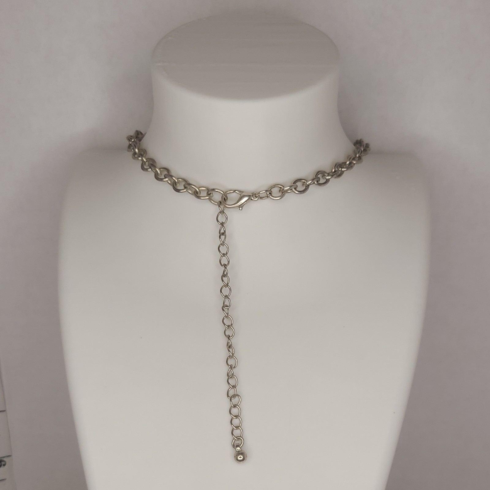 Stella & Dot Calypso Coin Silver Tone Hammered Round Disc