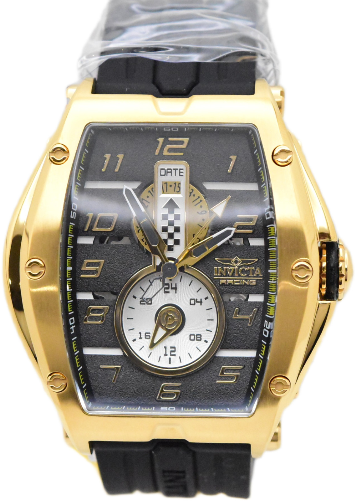 Invicta S1 Rally Diablo Racing RPM Men’s 50mm Black Gold Quartz Watch 47386