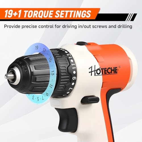 20V Cordless Brushless Drill Set – 2 x 2.0Ah Batteries, 60-Min Fast Charge,