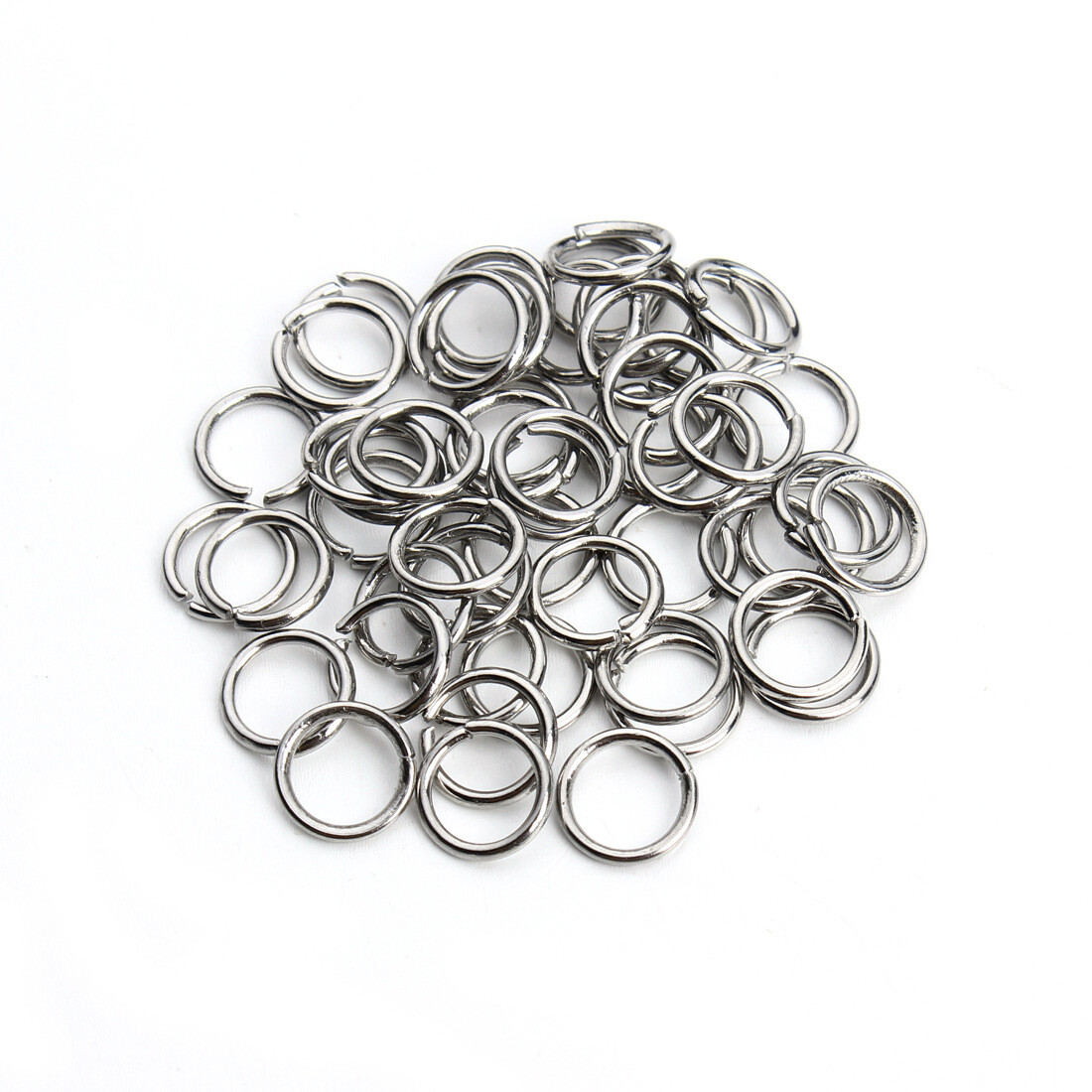 200pcs/lot Stainless Steel 3/4/5/6/7/8/10mm Open Jump Rings Connectors Findings