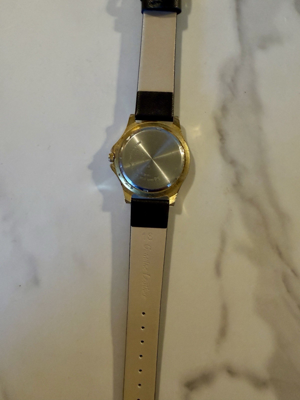 Elegante Quartz Watch — Two-Tone Gold/Silver, Black Dial (Japan Movement)