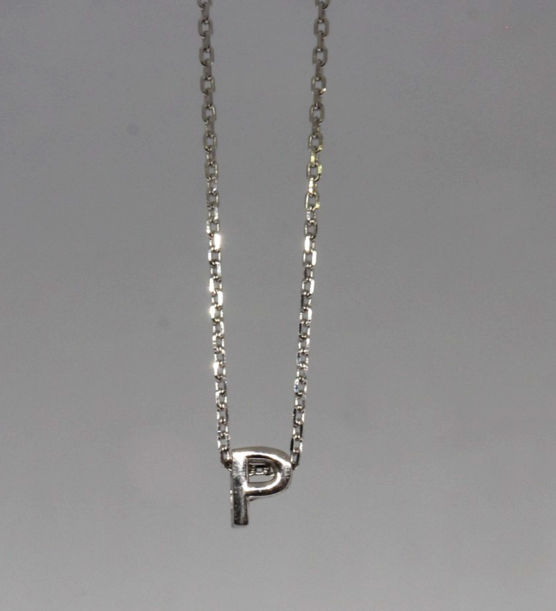 925 Sterling Silver ChainsPro Jewellery Pendant With Letter P Anklet Ankle Chain