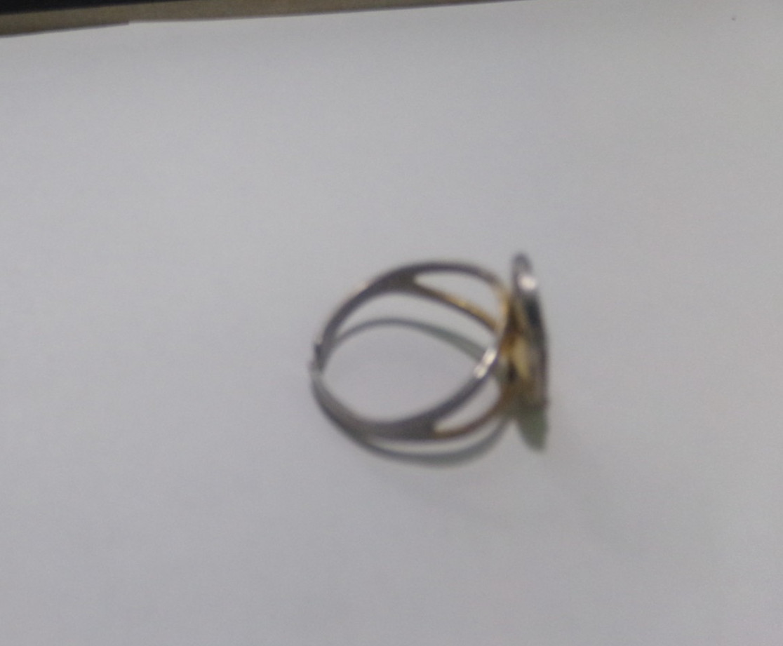 VINTAGE DAMASCENE RING ADJUSTABLE
