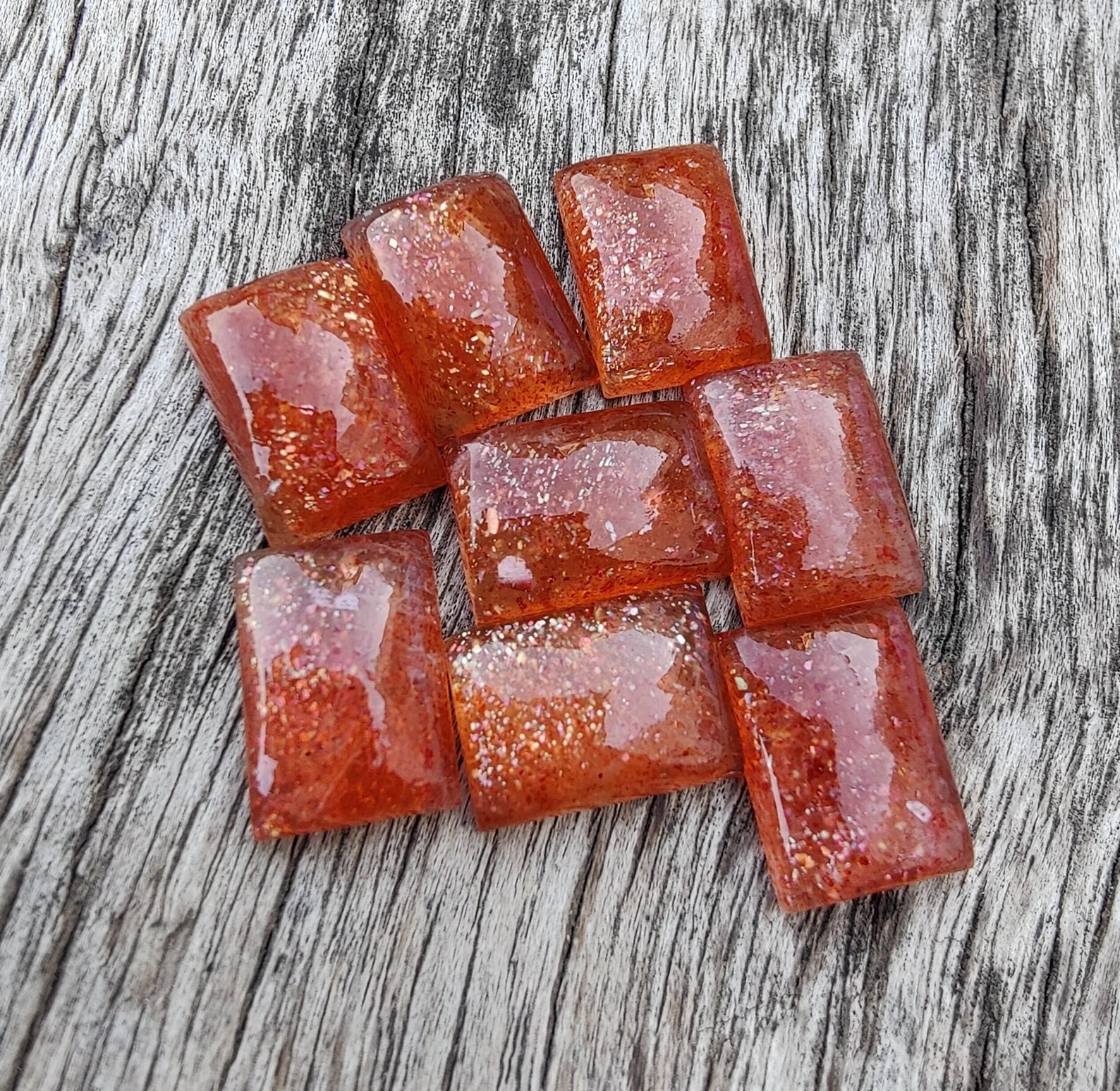 Natural Sunstone Rectangle Cabochon 6x8mm To 12x16mm Loose Gemstone