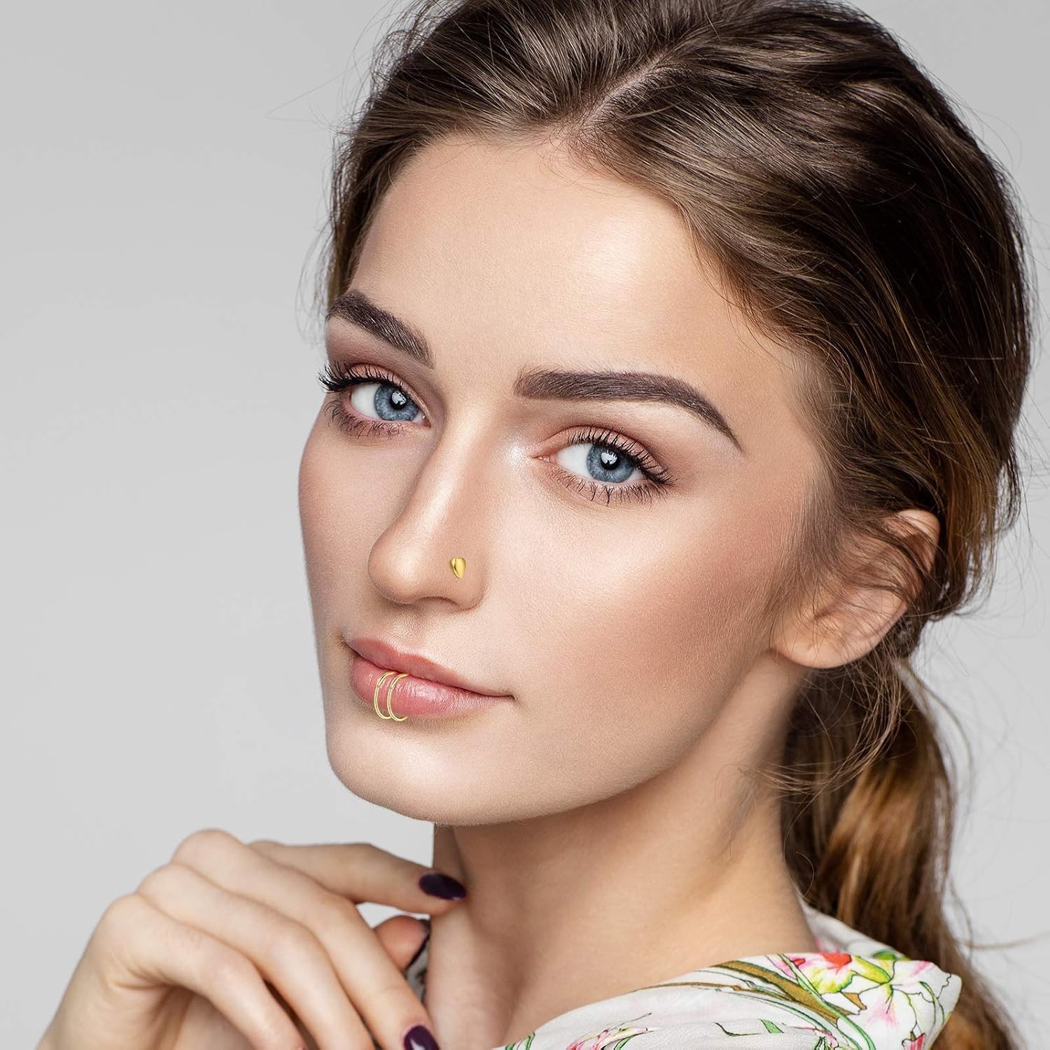 Fashionable Gold Nose Rings – 36 Pcs Hypoallergenic Jewelry for Every Occasion