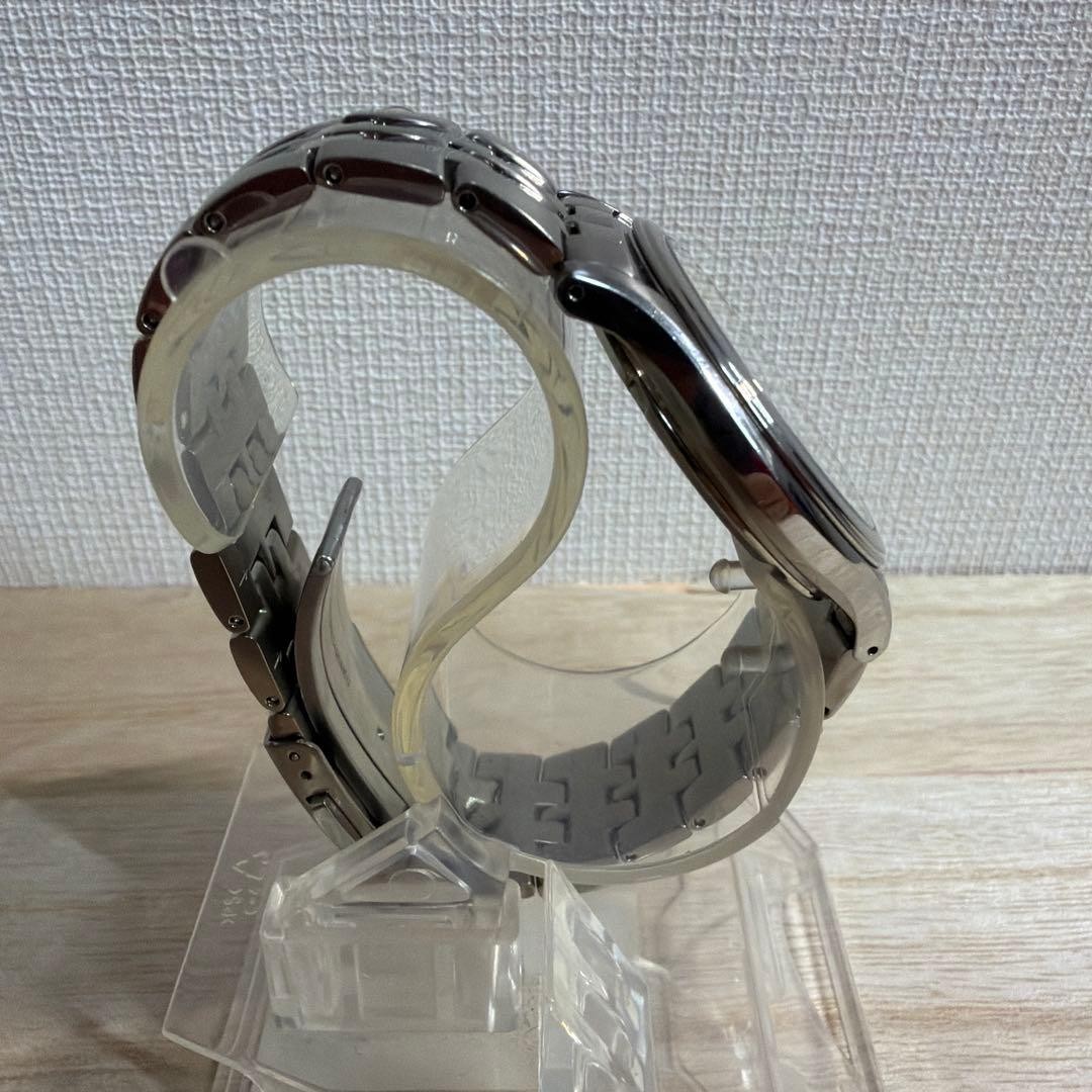 Seiko Radio-Controlled Titanium Watch 5B21-0AD0 White Dial, New Battery.