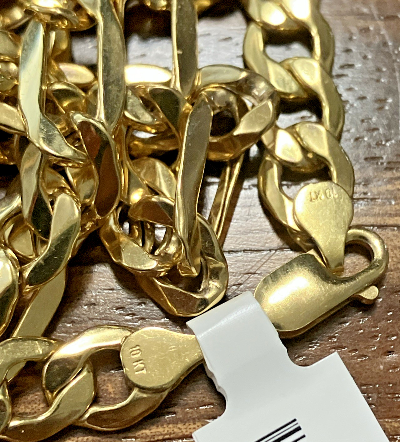 10kt Real Gold Figaro Link Chain 21.8Grams 8.3mm 26” GND Brand New with Tag 10k