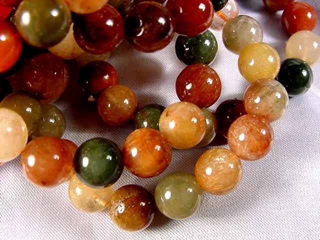 One 13.5mm rutilated quartz bracelet B034