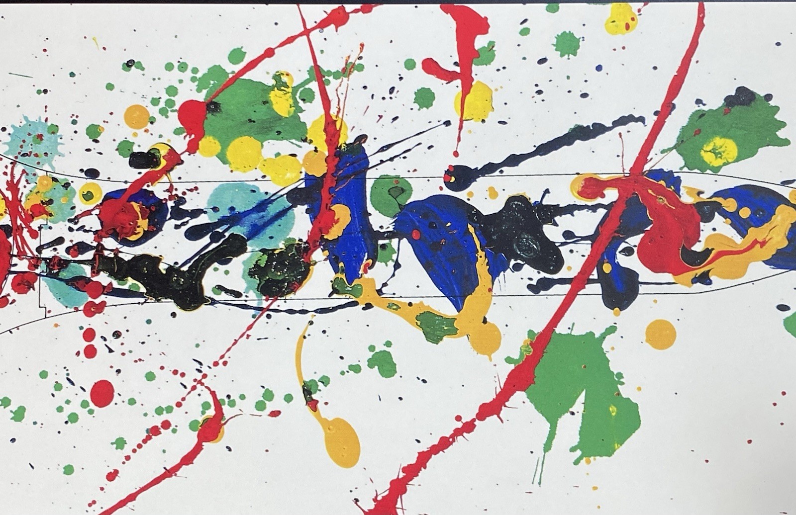 Sam Francis Swatch Watch Signed Lithograph Original Box 30”x8” in 1992