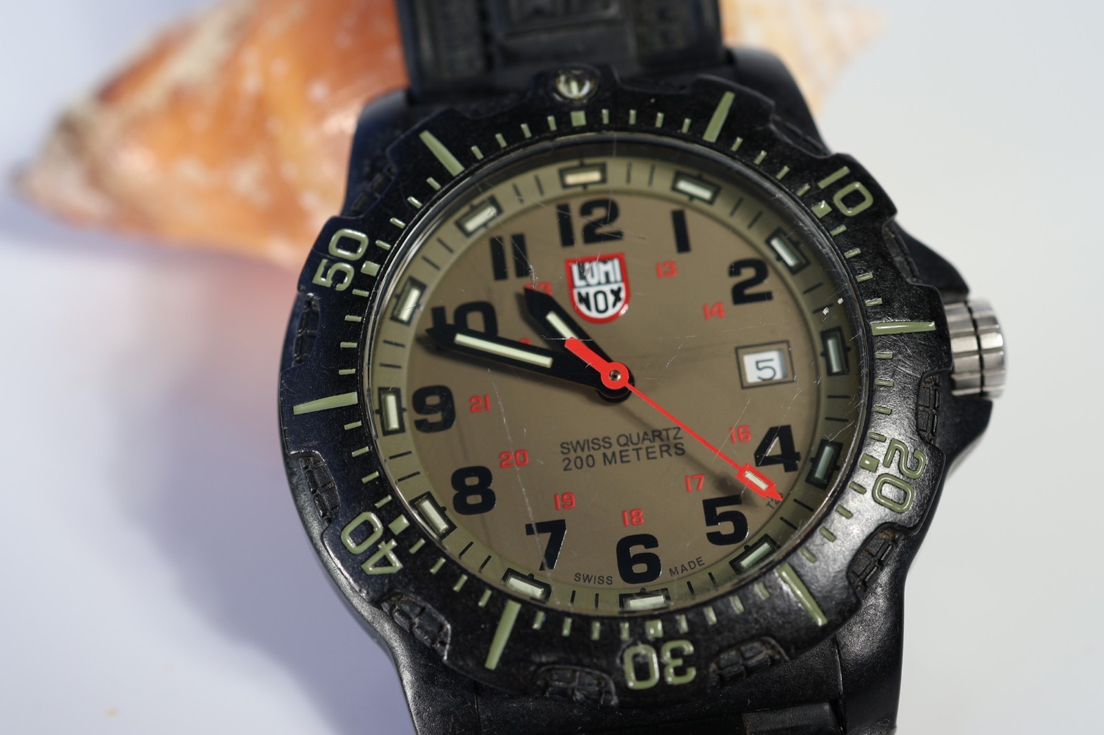 Pre-Owned Luminox 8813 Kahki Men’s Watch Good Condition