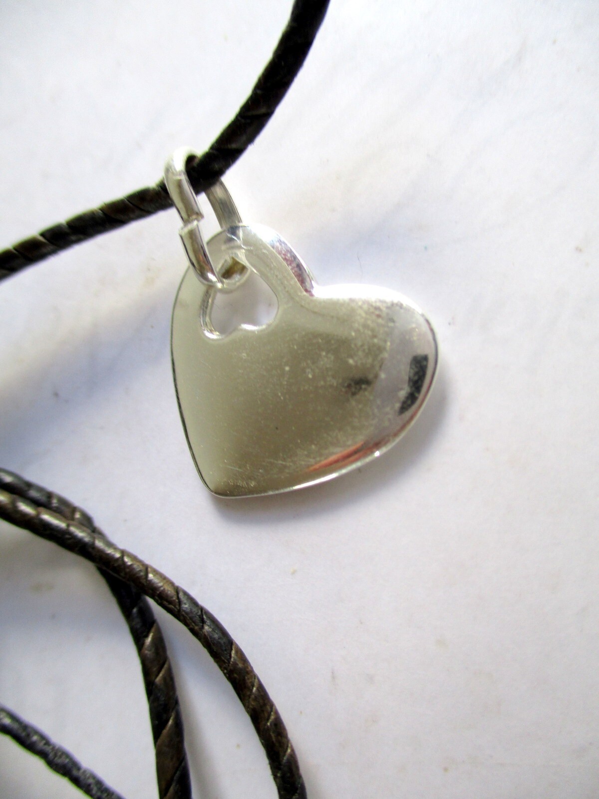 Heart Heart LOVE Love Hallmarked Sterling Silver 925 Partner Unisex Cupid Necklace