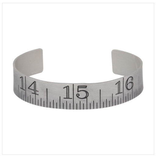 Tim Holtz Idea-Ology Assemblage Ruler Cuff Bracelet Antique Silver THA20106 New