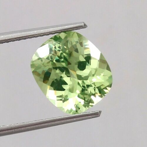 AAA Natural Flawless Green Ceylon Chrysoberyl Loose Cushion Gemstone Cut 5.00 Ct